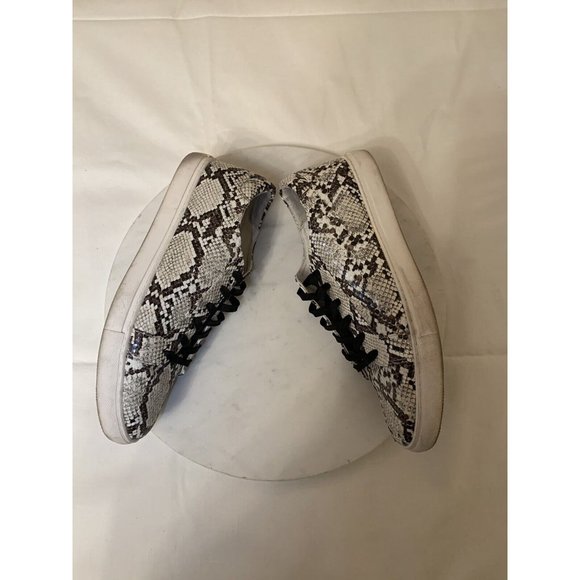Kenneth Cole Women Sneakers, Off White & Black Snakeskin Print Size 10 - Picture 3 of 5